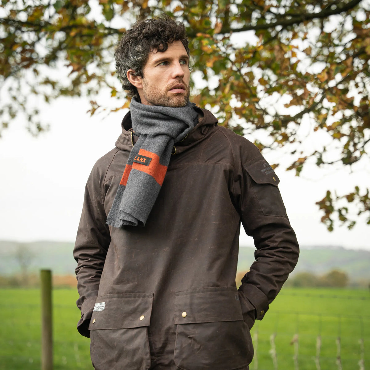 FOULRIDGE / SLATE-Scarf | LANX Proper Men's Shoes