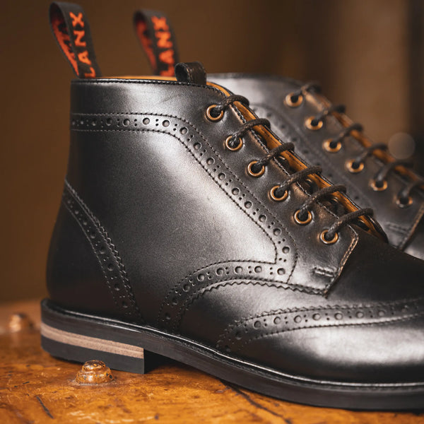 BAYLEY // BLACK-Men's Boots | LANX Proper Men's Shoes