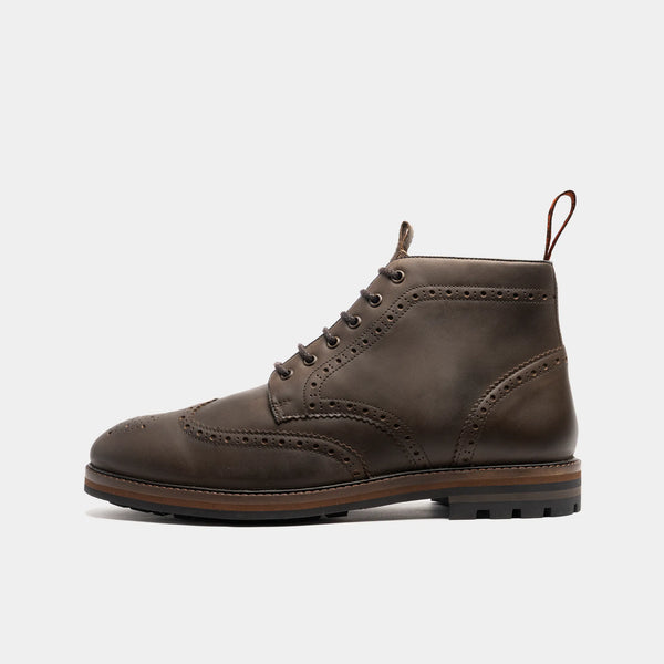 BAYLEY // BROWN DISTRESSED-Men's Boots | LANX Proper Men's Shoes