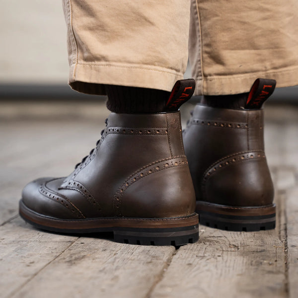 BAYLEY // BROWN DISTRESSED-Men's Boots | LANX Proper Men's Shoes