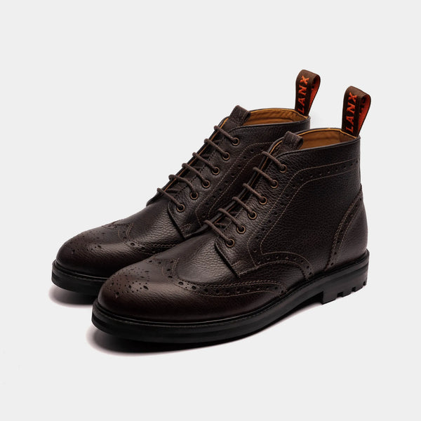 BAYLEY // PLUM GRAINED-Men's Boots | LANX Proper Men's Shoes