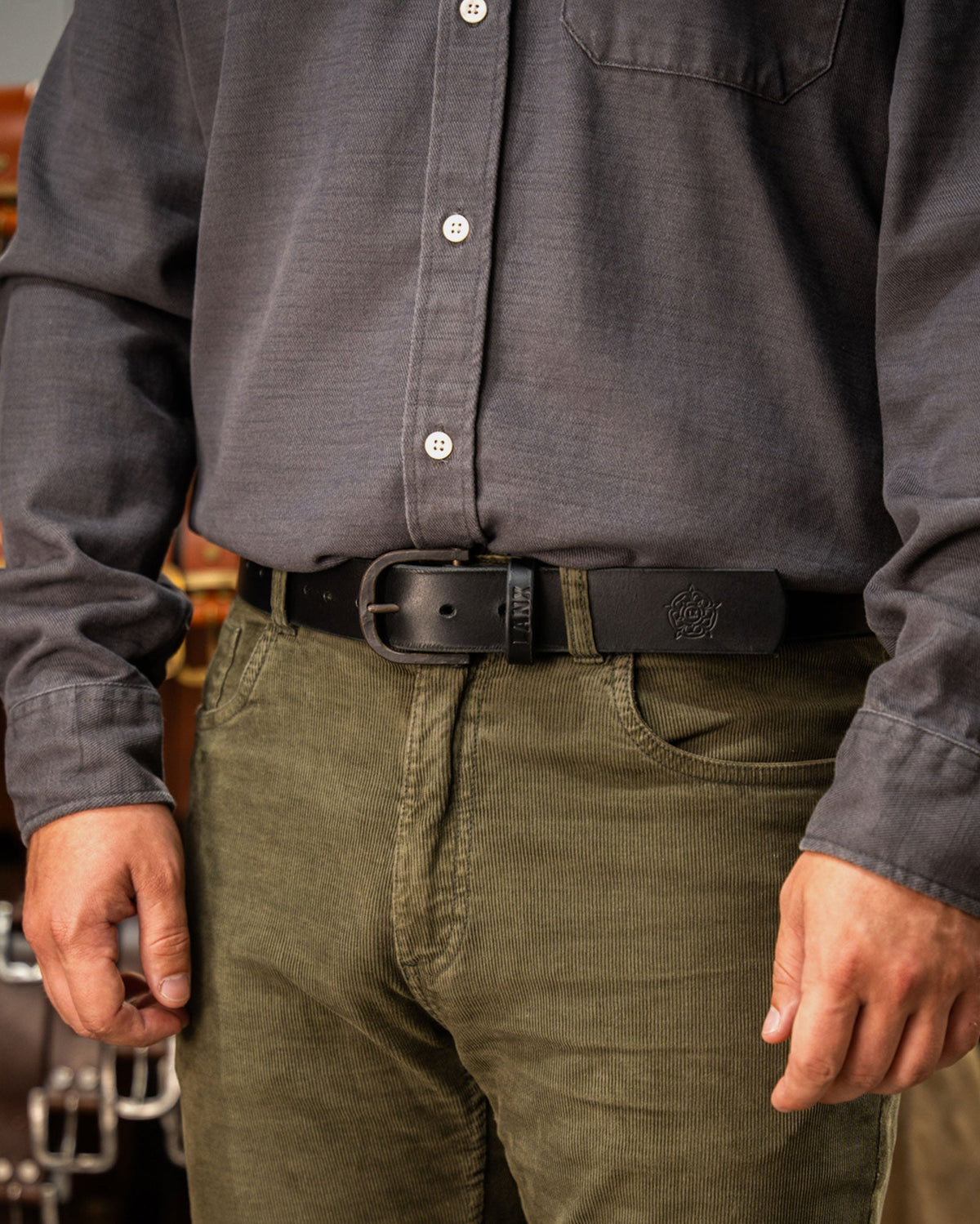 BLEASDALE / BLACK-Belt | LANX Proper Men's Shoes