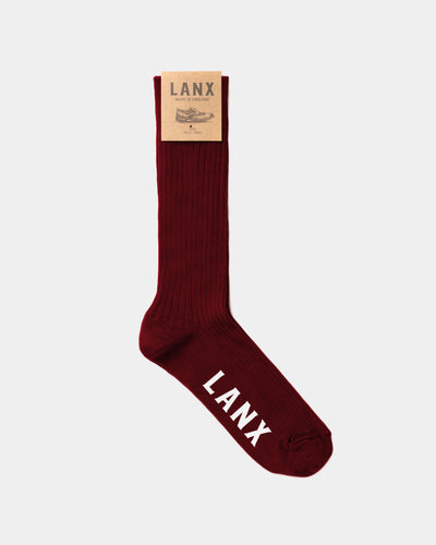 DRESS SOCK / BURGUNDY-Socks | LANX Proper Men's Shoes