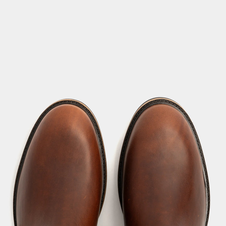 GARSTANG // CARAMEL & GREEN-Men's Chelsea | LANX Proper Men's Shoes