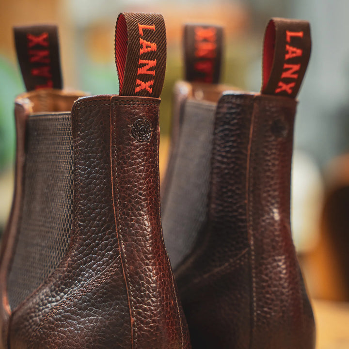 GARSTANG // COGNAC GRAINED-Men's Chelsea | LANX Proper Men's Shoes