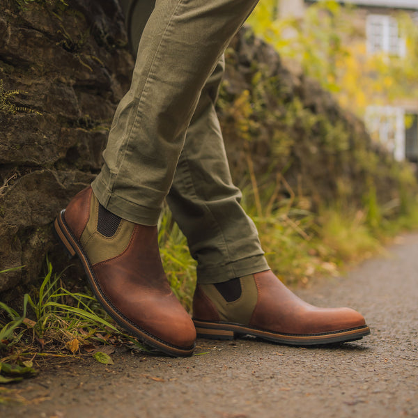 GARSTANG // SHIITAKE & MILITARY-Men's Chelsea | LANX Proper Men's Shoes