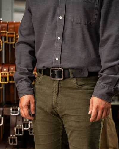 HODDER / BLACK-Belt | LANX Proper Men's Shoes