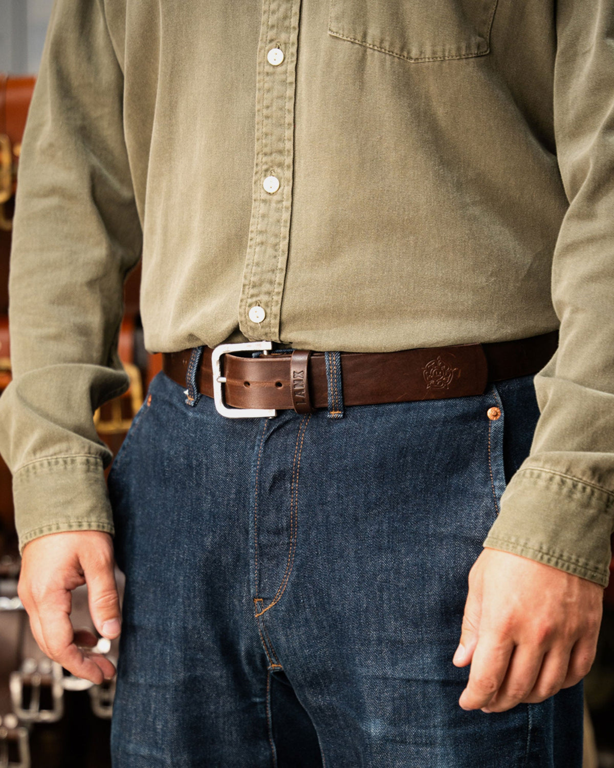 HODDER / BROWN-Belt | LANX Proper Men's Shoes