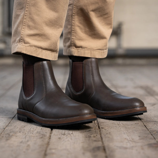 HOGHTON // BROWN DISTRESSED-Men's Chelsea | LANX Proper Men's Shoes