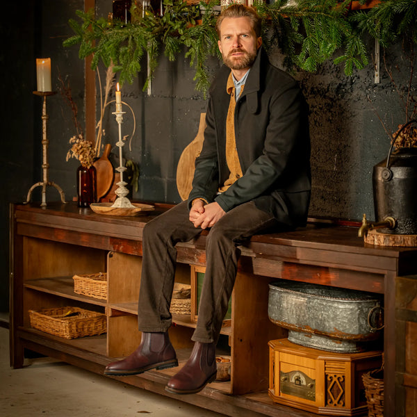 HOGHTON // CHESTNUT GRAINED-Men's Chelsea | LANX Proper Men's Shoes