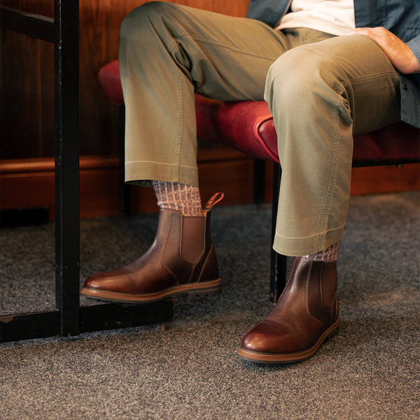 HOGHTON // CHESTNUT GRAINED-Men's Chelsea | LANX Proper Men's Shoes