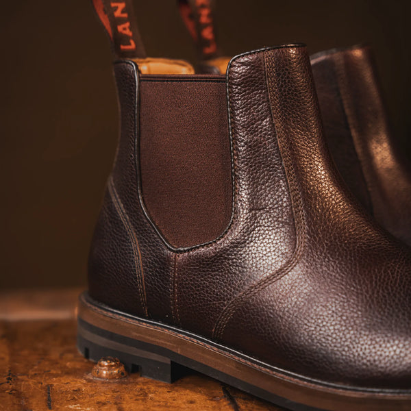 HOGHTON // CHESTNUT GRAINED-Men's Chelsea | LANX Proper Men's Shoes