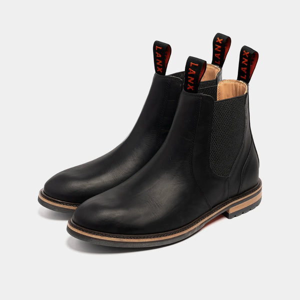 GARSTANG // BLACK-Men's Chelsea | LANX Proper Men's Shoes