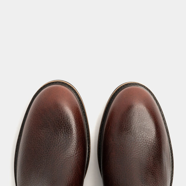 GARSTANG // COGNAC GRAINED-Men's Chelsea | LANX Proper Men's Shoes