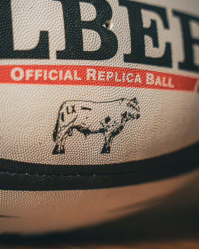 WEBB ELLIS / WHITE, BLACK & KOI-Rugby Ball | LANX Proper Men's Shoes