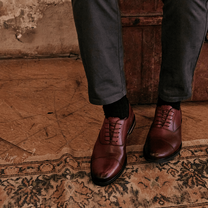 MAUDSLEY // OXBLOOD-Men's Shoes | LANX Proper Men's Shoes