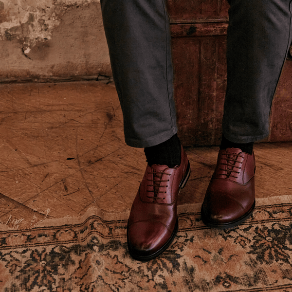 MAUDSLEY // OXBLOOD-Men's Shoes | LANX Proper Men's Shoes