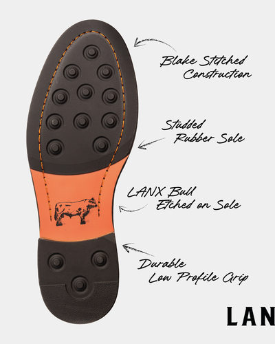 TASKER // COGNAC GRAINED-Men's Boots | LANX Proper Men's Shoes