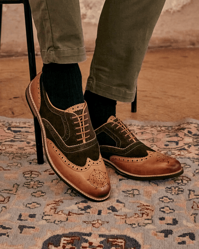 SHIREBURN // KHAKI & TAN-Men's Shoes | LANX Proper Men's Shoes