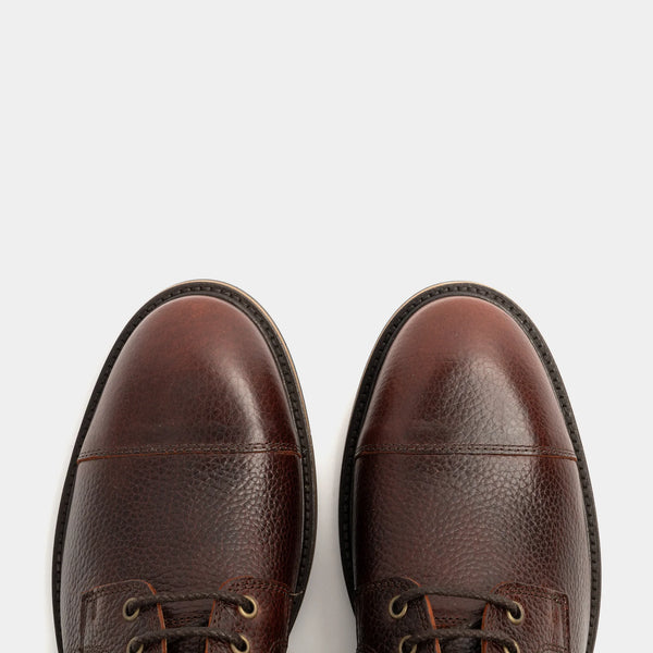 TASKER // COGNAC GRAINED-Men's Boots | LANX Proper Men's Shoes