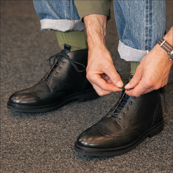 BAYLEY // BLACK-Men's Boots | LANX Proper Men's Shoes