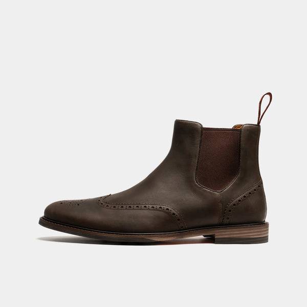 MITTON // GRFC BROWN DISTRESSED-Men's Chelsea | LANX Proper Men's Shoes