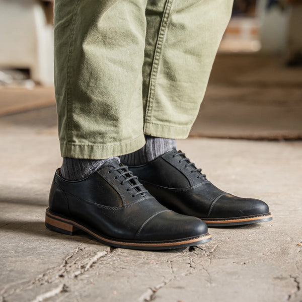 SABDEN // BLACK-Men's Shoes | LANX Proper Men's Shoes