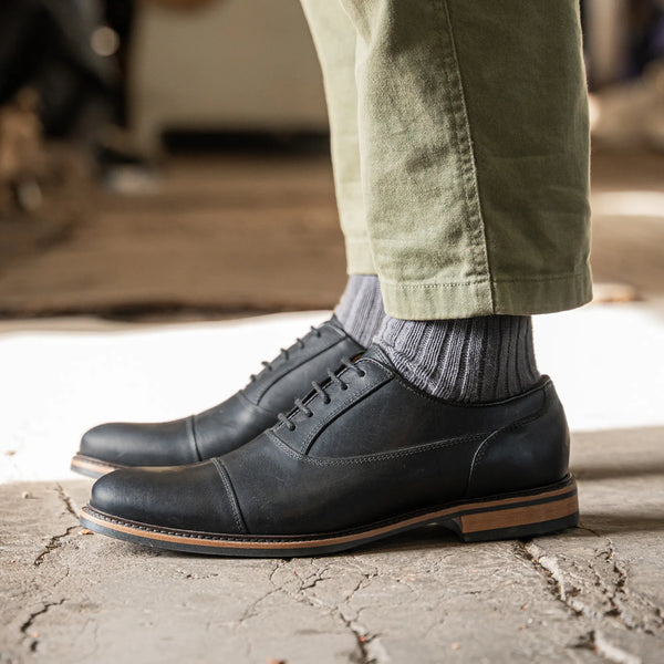 SABDEN // BLACK-Men's Shoes | LANX Proper Men's Shoes