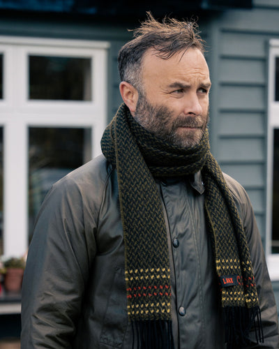 SALTERFORTH / GREEN-Scarf | LANX Proper Men's Shoes