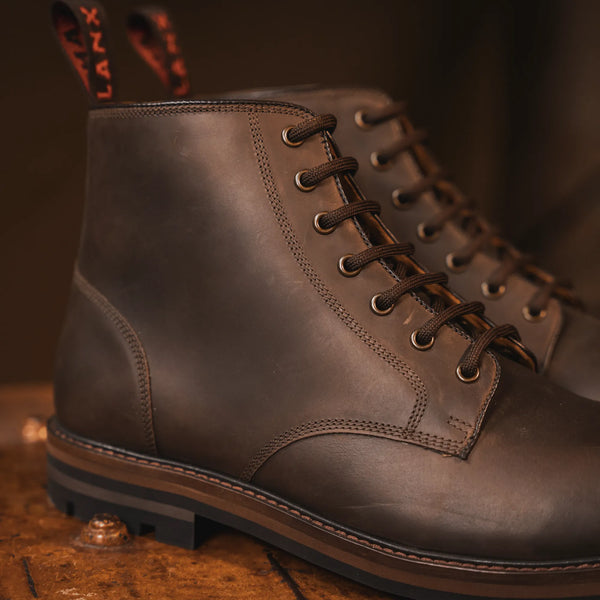 SETTLE // BROWN DISTRESSED-Men's Boots | LANX Proper Men's Shoes