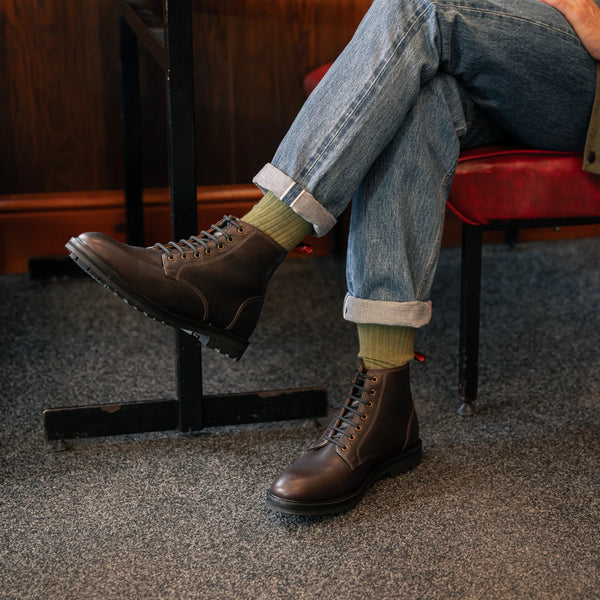SETTLE // RAISIN GRAINED-Men's Boots | LANX Proper Men's Shoes