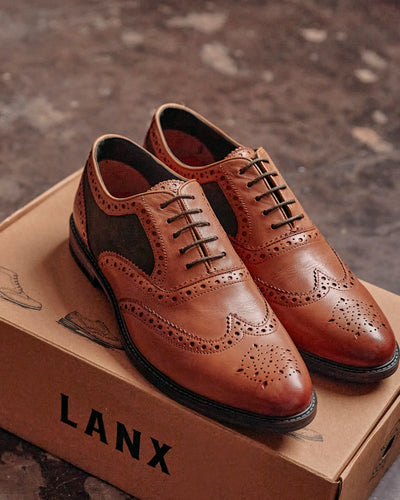 SHIREBURN // TAN & KHAKI-Men's Shoes | LANX Proper Men's Shoes