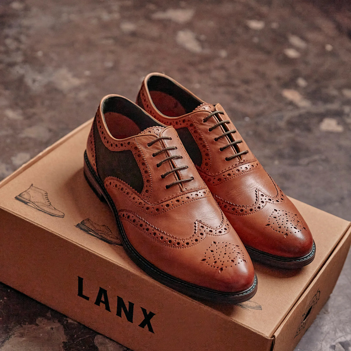 SHIREBURN // TAN & KHAKI-Men's Shoes | LANX Proper Men's Shoes