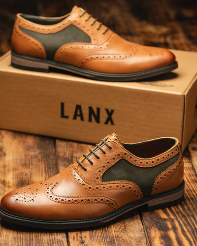 SHIREBURN // TAN & KHAKI-Men's Shoes | LANX Proper Men's Shoes