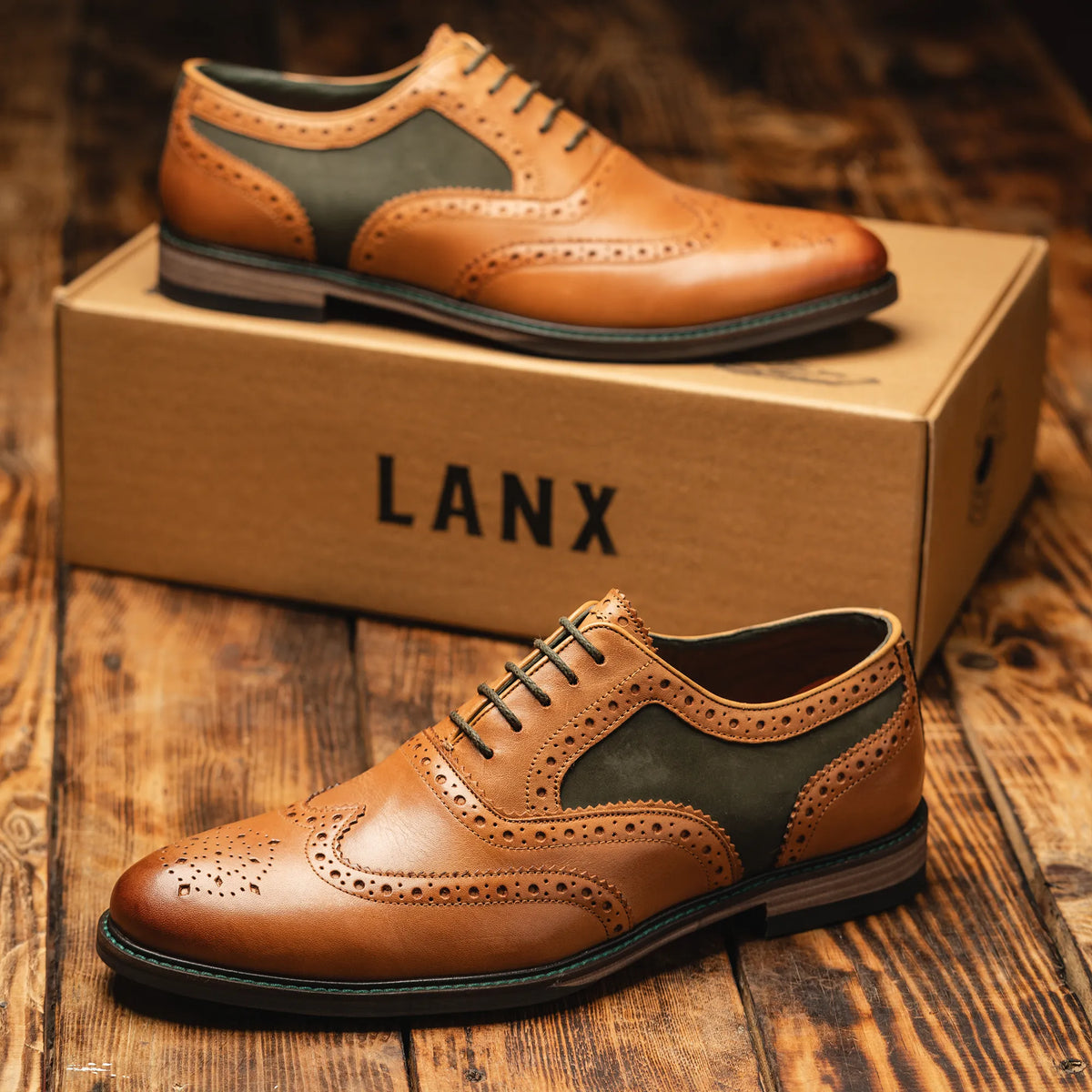 SHIREBURN // TAN & KHAKI-Men's Shoes | LANX Proper Men's Shoes
