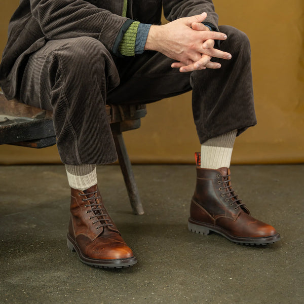 HASLINGDEN // CARAMEL-Men's Boots | LANX Proper Men's Shoes