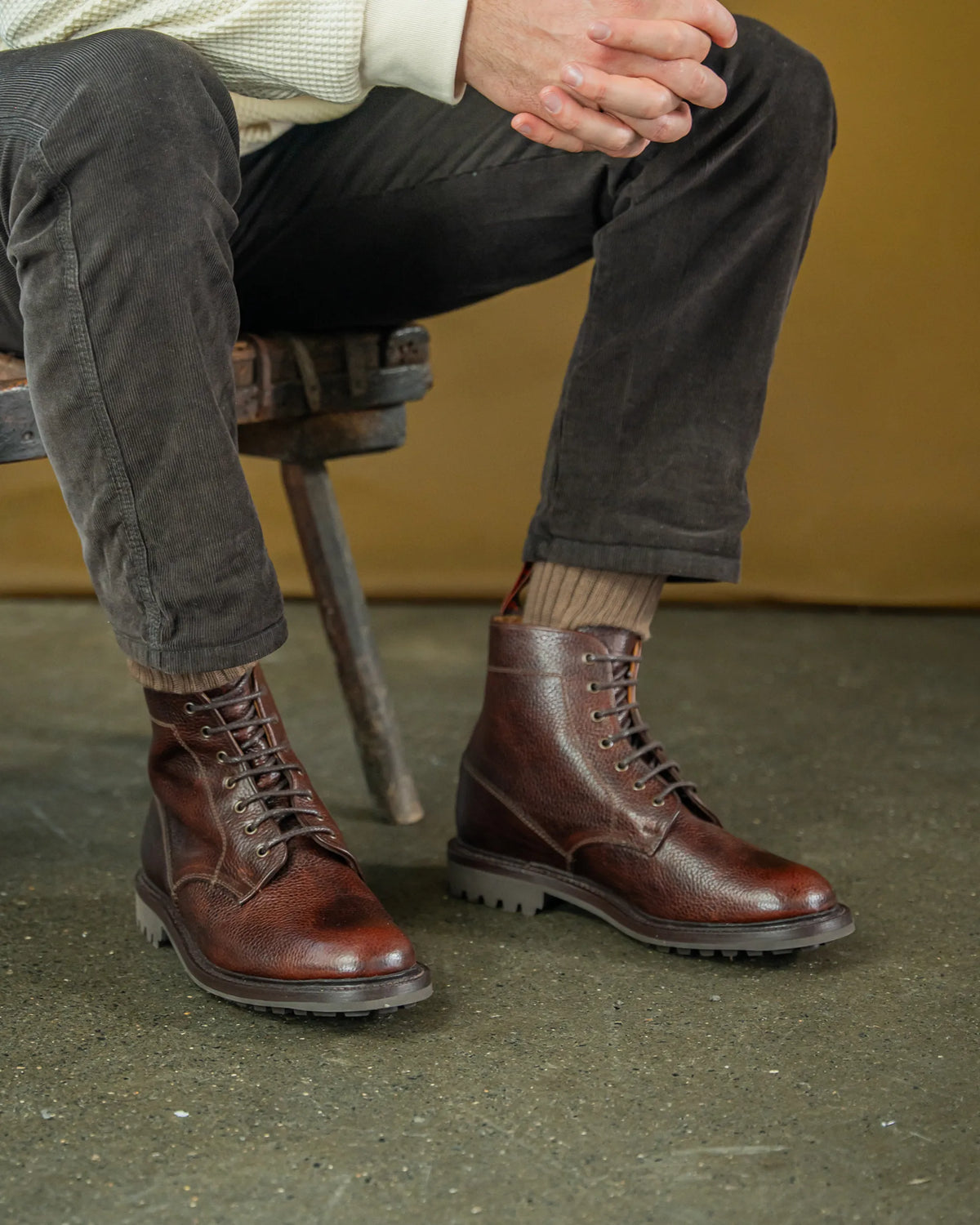 TIMPERLEY // COGNAC GRAINED