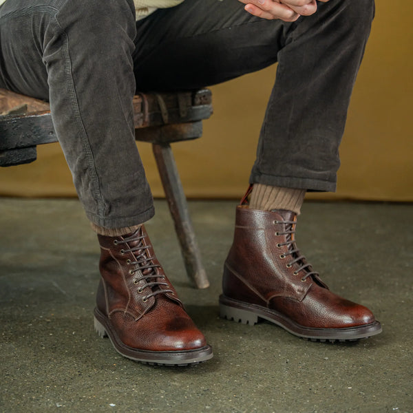 TIMPERLEY // COGNAC GRAINED-Men's Boots | LANX Proper Men's Shoes